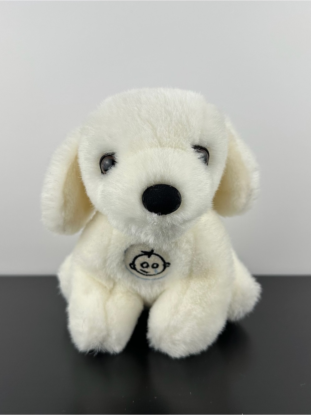 Harrods RARE White Puppy Dog 7” Plush Stuffed Animal